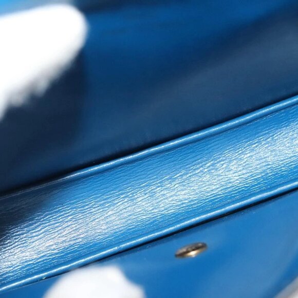 LOUIS VUITTON Epi Ceinture Tilsitt Pochette Pouch Blue M52605 LV Auth 139516 - Picture 10 of 16